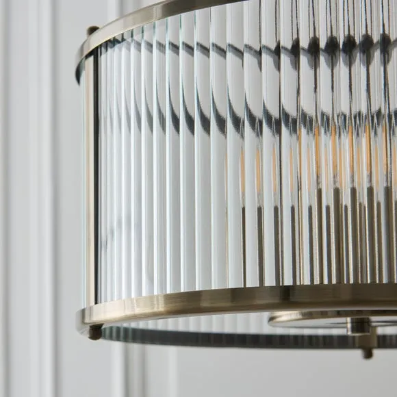 Alyn Ribbed 3 Light Adjustable Pendant Light 3