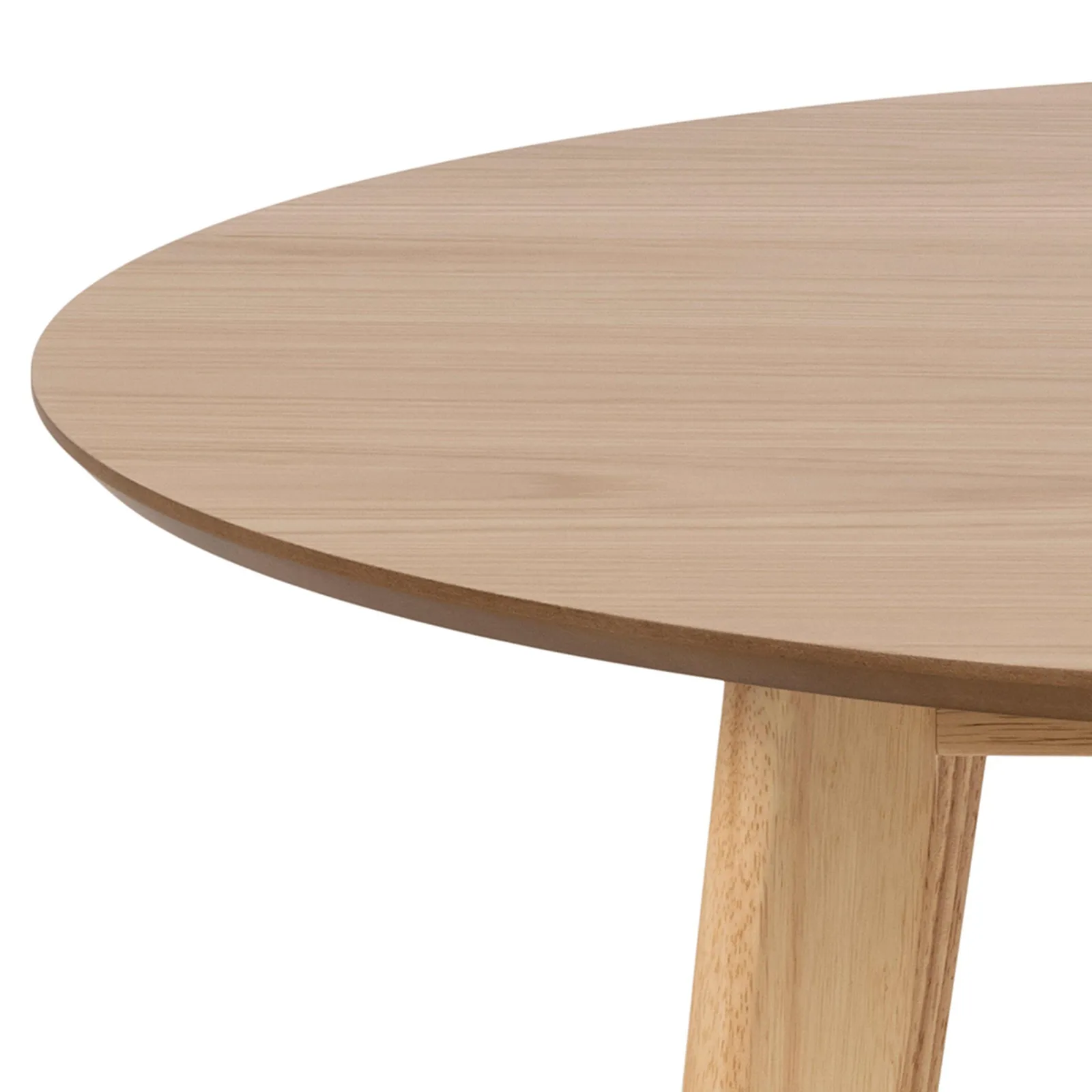 Furniture To Go Roxby Round Dining Table in Oak 105x76cm in Light Oak 6