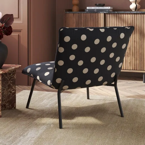 Sarnia Polka Dot Print Occasional Chair 2