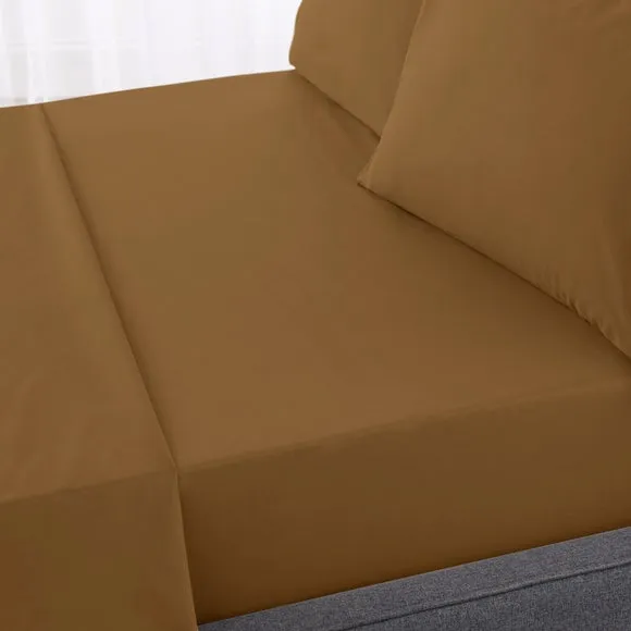 Hotel 230 Thread Count Percale 100% Cotton Flat Sheet 2