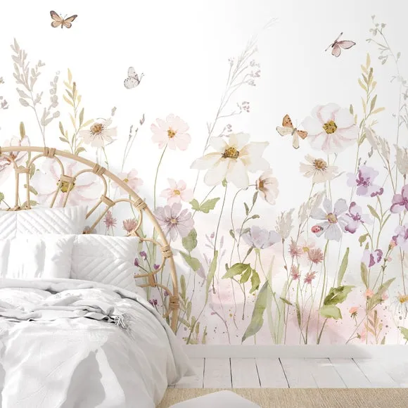 Floral Meadow Mural 3