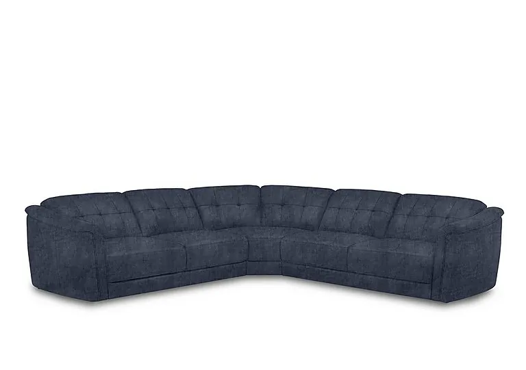 Monarch Large Fabric Corner Sofa - Hudson Ocean