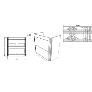 Wickes Malmo Reed Green Freestanding J Pull Vanity Unit & Basin - 800mm 2