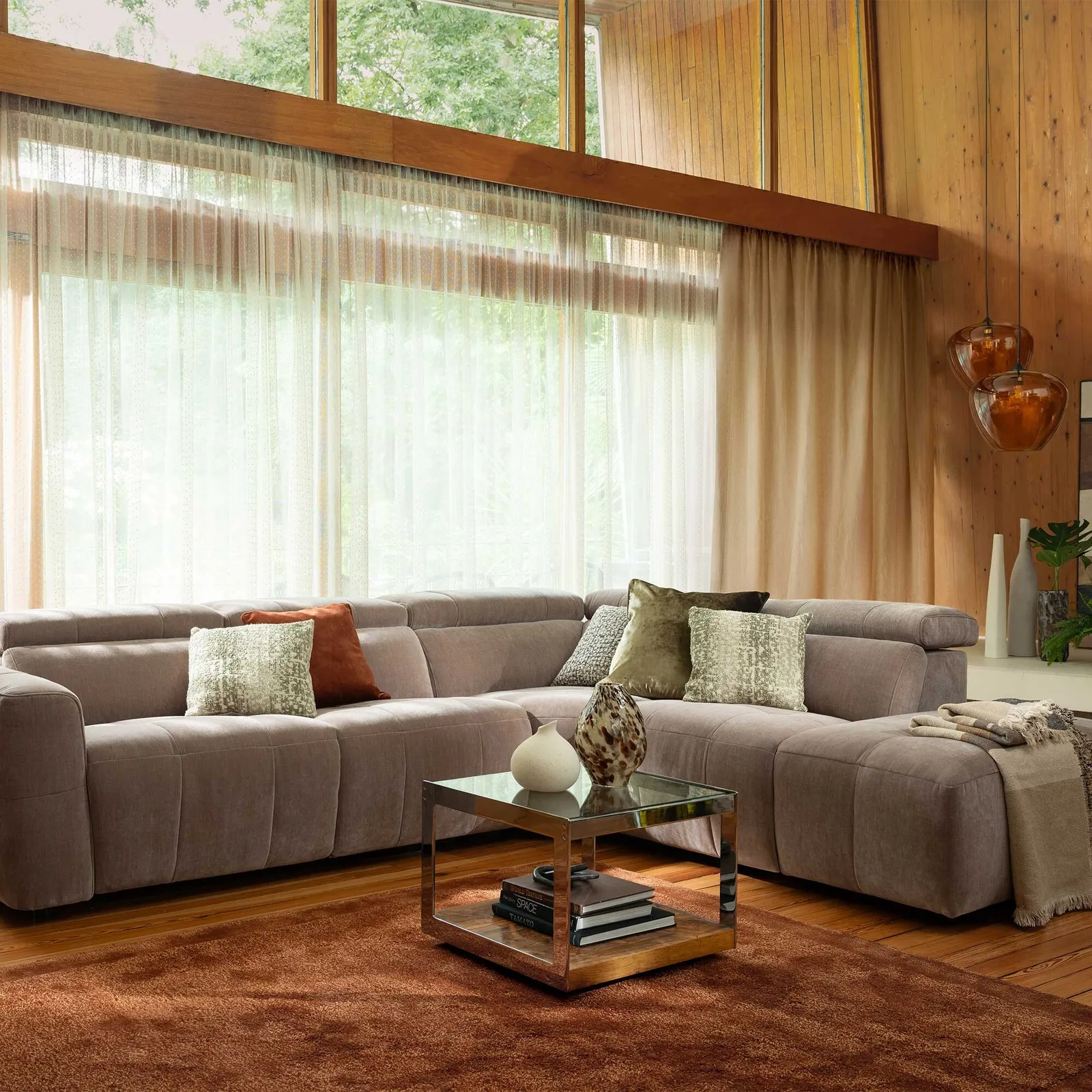 Rochester Rhf Corner Recliner Sofa, Neutral Fabric | Barker & Stonehouse 2