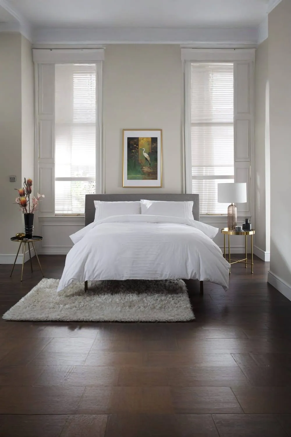 The Lyndon Company Level Crossing 100% Cotton Jersey Textured Duvet Set in Natural White