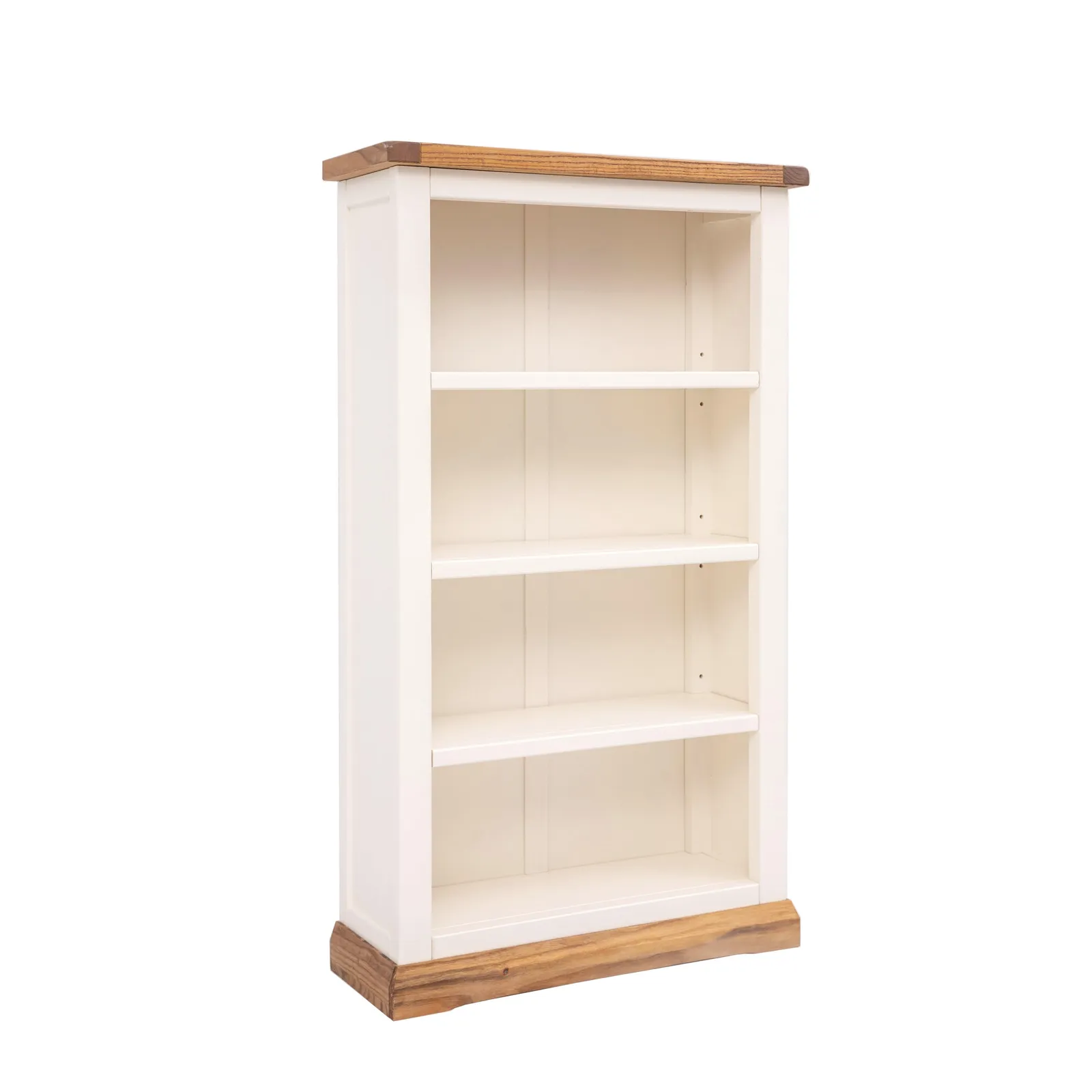 Cabinet Bits Bookcase with plinth 120x70x25cm in Off-White 2
