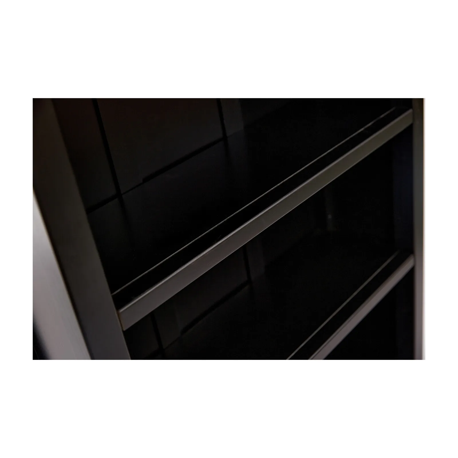 Cabinet Bits Palazzi 4 Tier Bookcase H127 W69 D25cm in Black 5