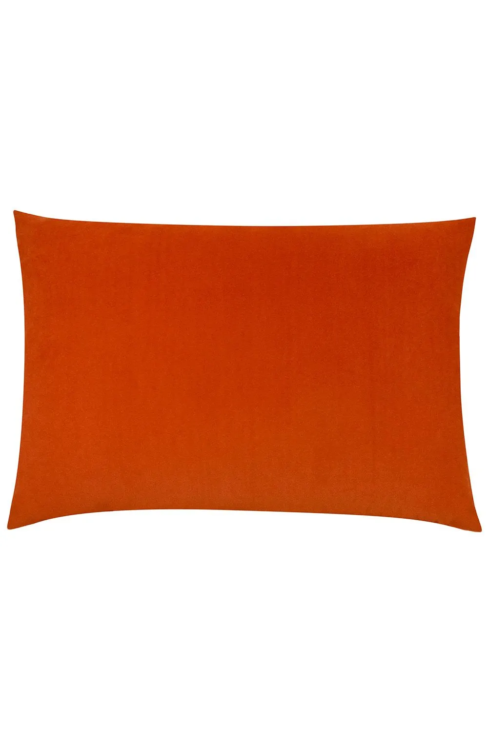 Furn Contra Soft Velvet Contrast Coloured Reverse Cushion in Tangerine