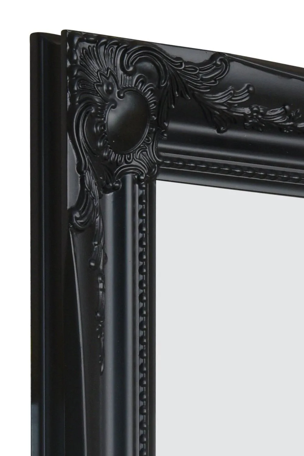 MirrorOutlet 'Hamilton' Black Antique Design Wall Mirror 117cm x 91cm 3