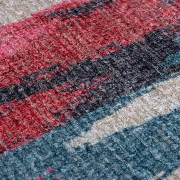 Ikat Abstract Washable Rug 2