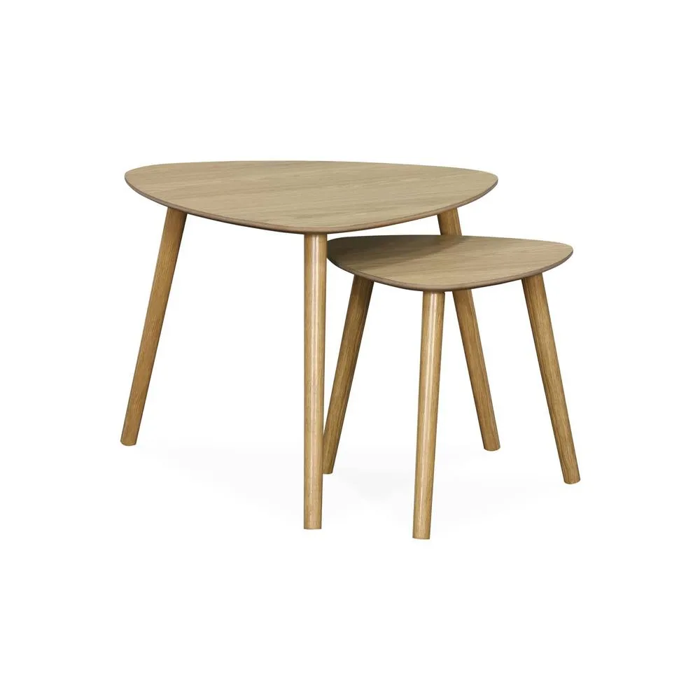 sweeek Scandinavian nesting tables in MDF in Beige 2