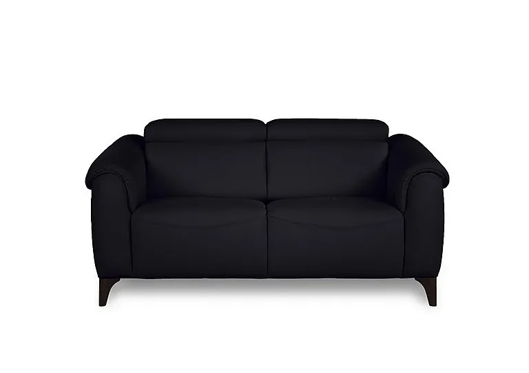 Nicole 2 Seater Leather Sofa - Torello Nero - Sofas and Armchairs - In Time for Christmas