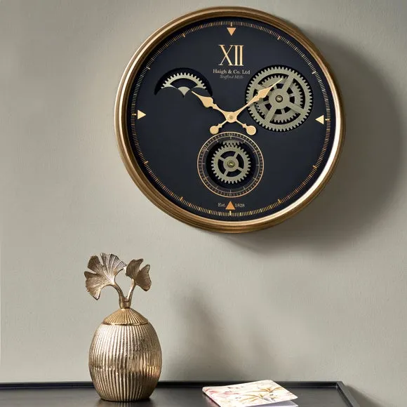 Metal Cog Wall Clock 1