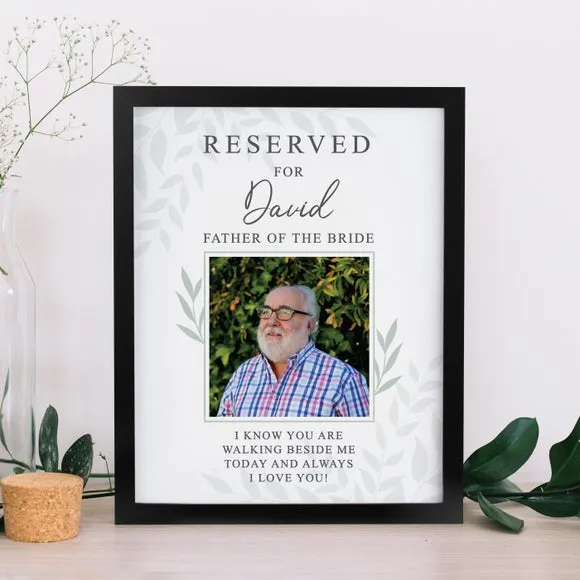 Personalised Reserved For Photo Poster Frame 2