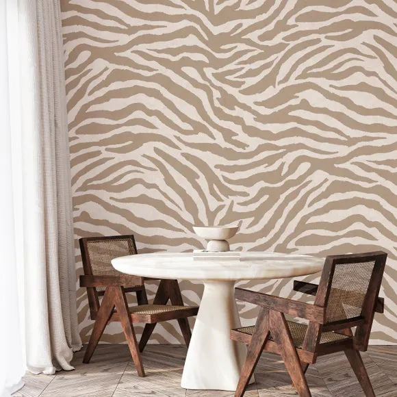 Zebra Print Wall Mural 3