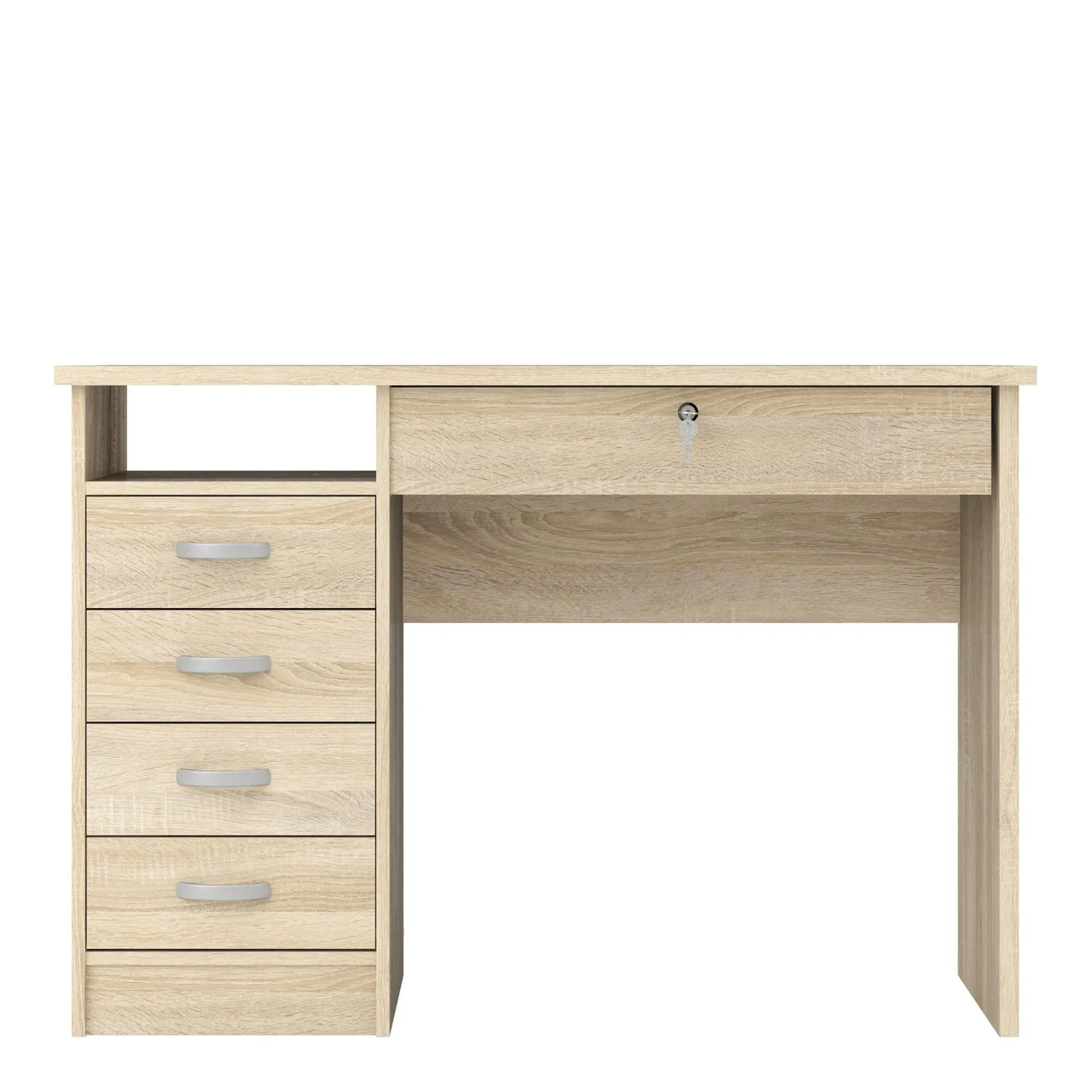Furniture To Go Function Plus Desk 5 Drawers in Light Oak 2