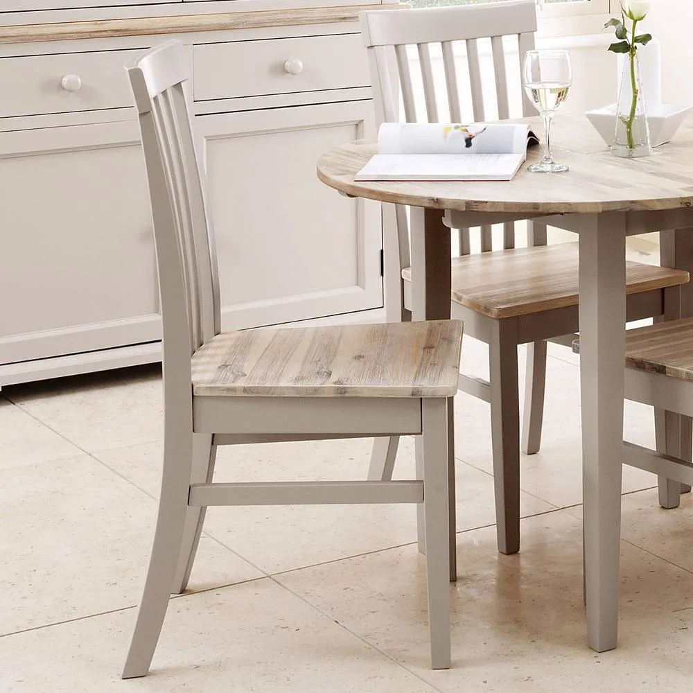 Statement Furniture Florence Highback Wooden Seat Chairs Set of 2 in Taupe 2