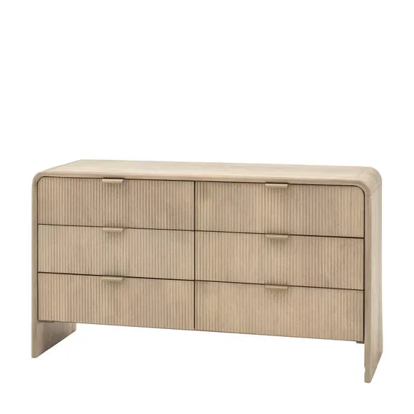 Cedar & Sage Ontario Mango Wood 6 Drawer Chest 5