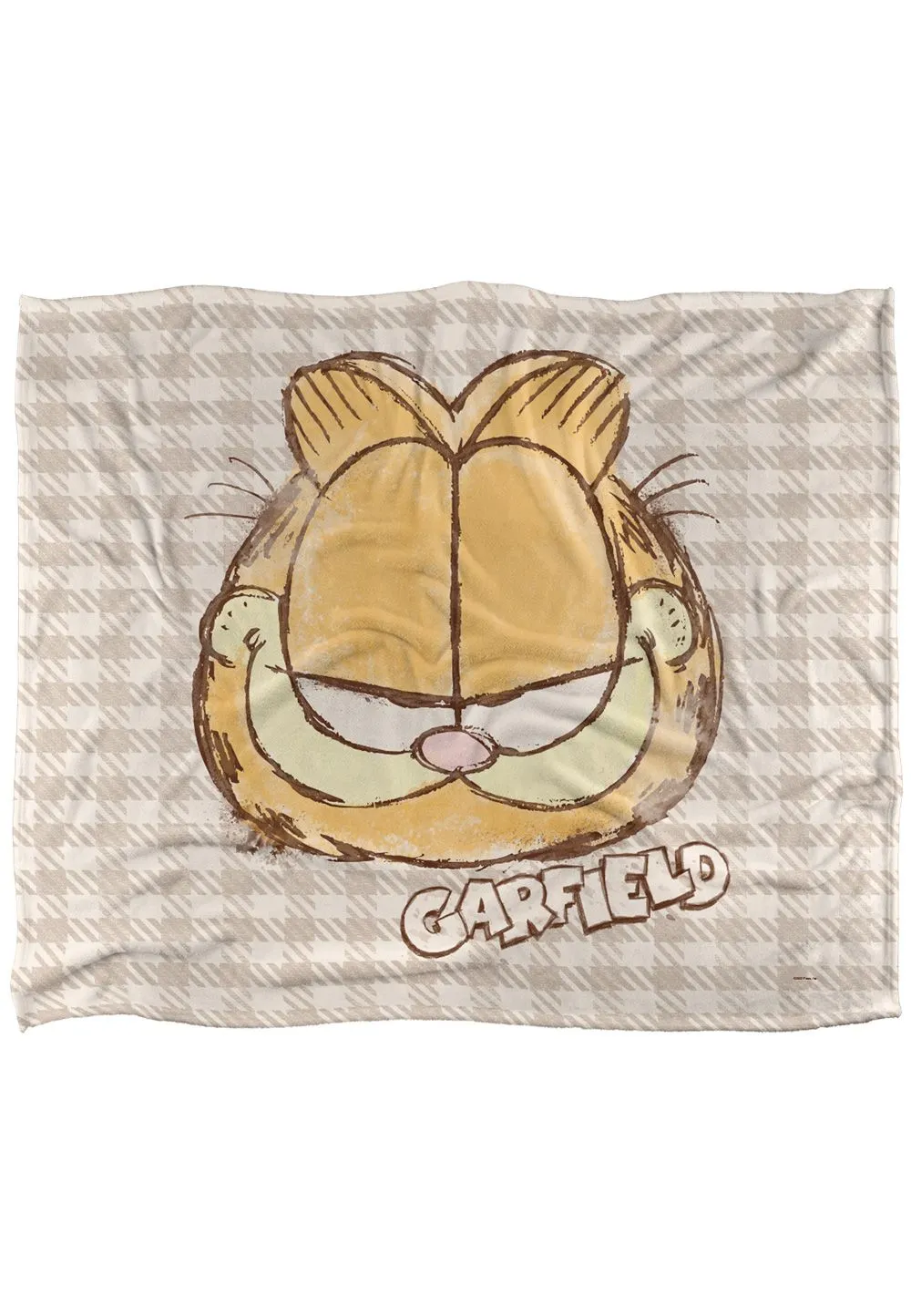 Garfield Watercolor Silky Touch Super Soft Throw Blanket 152 X 127 cm in White