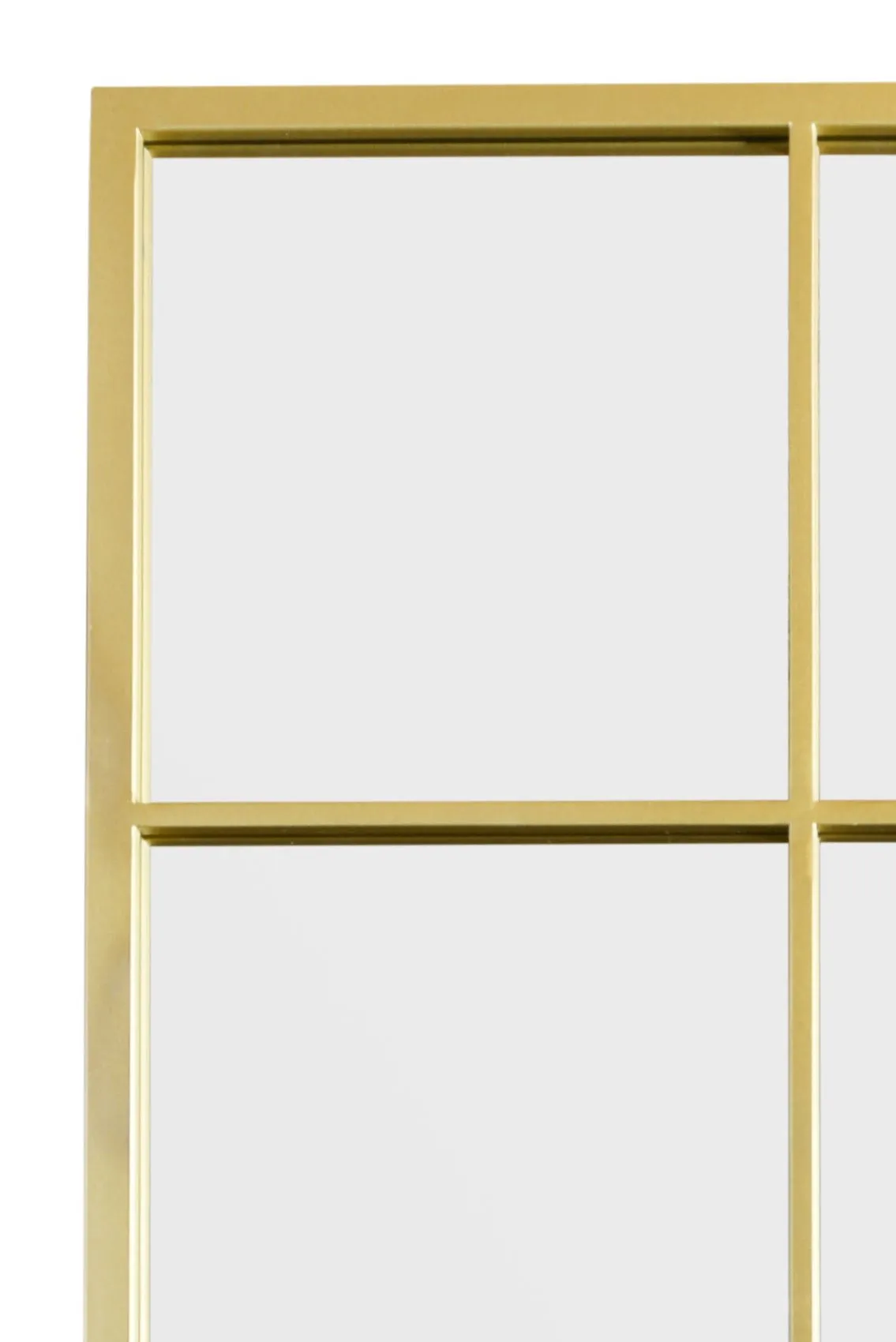 MirrorOutlet The Fenestra Gold Window Leaner / Wall Mirror 69" X 33" 174CM X 85CM 3