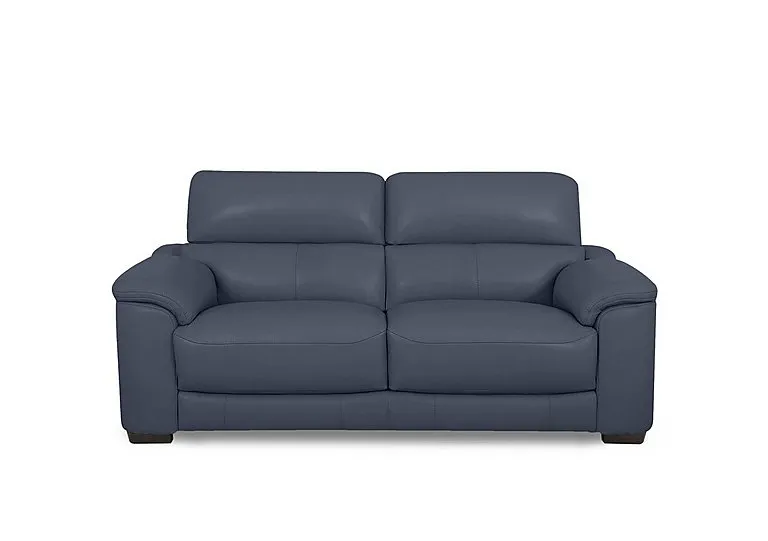 Nova Leather 2 Seater Sofa - BV Ocean Blue