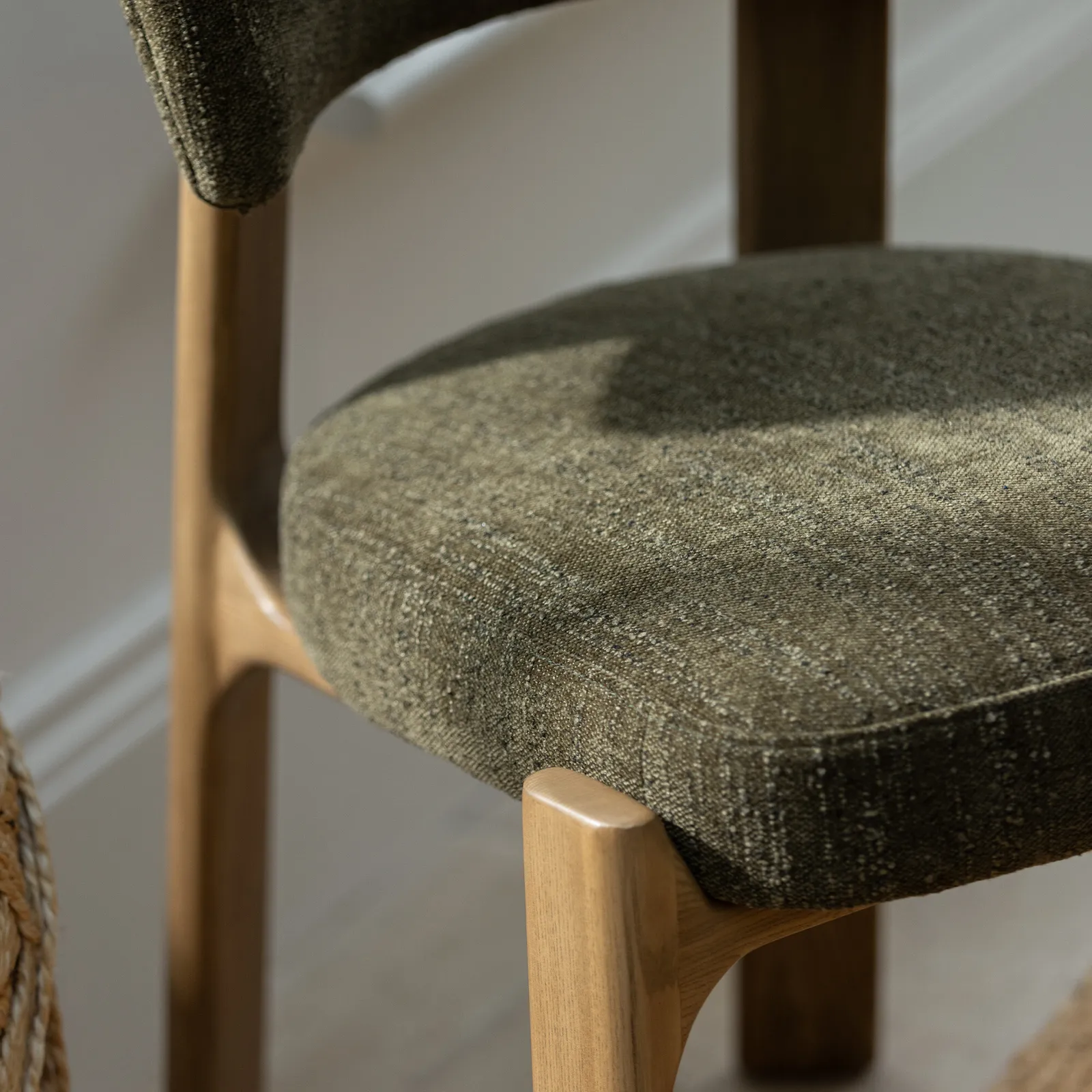 Bredon Dining Chair, Brown Fabric | Barker & Stonehouse 6