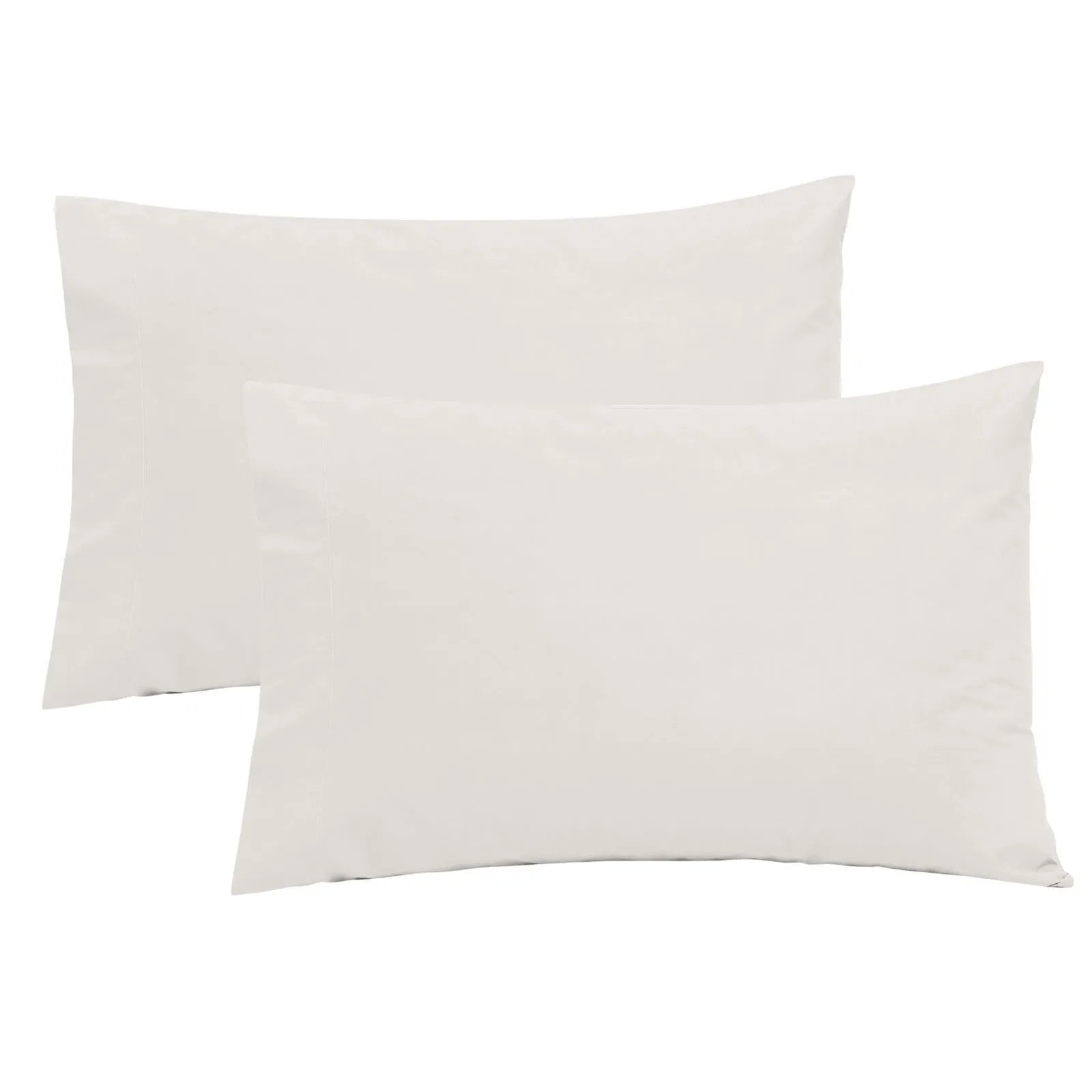 Smart Living Polycotton Bed Linen Luxury Fitted Bedsheet or Pillowcase Non Iron in White 1