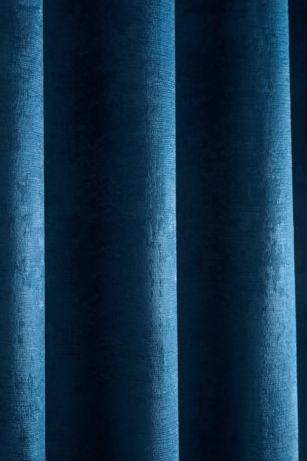 Fusion 'Strata' Triple-Woven Dimout Eyelet Curtains in Teal 3