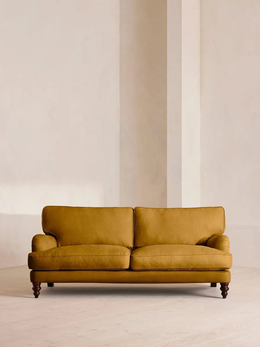 Arundel Three Seater, Sofa, Linen, Turmeric
