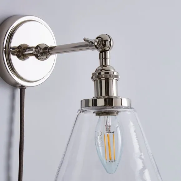 Dorma Purity Nickson Plug In Wall Light 3