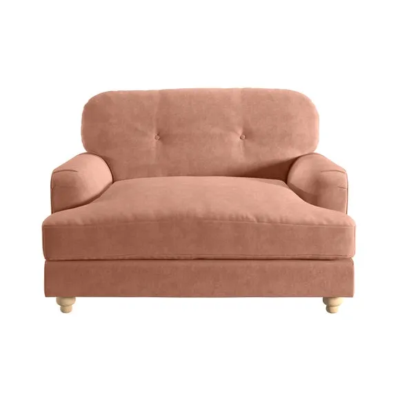 Martha Vintage Velvet Snuggle Chair 2