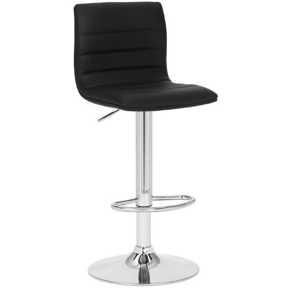 netfurniture Crains black padded kitchen breakfast bar stool 2
