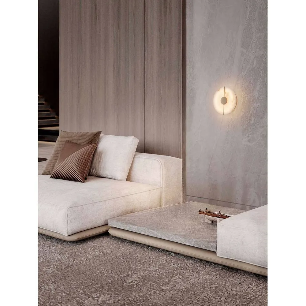 Netlighting Aider Integrated LED Wall Lamp Brass Gold LED 12W 694lm 3000K 2