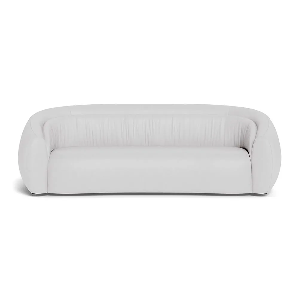 Heal's Flora 4 Seater Sofa Grain Leather White 1