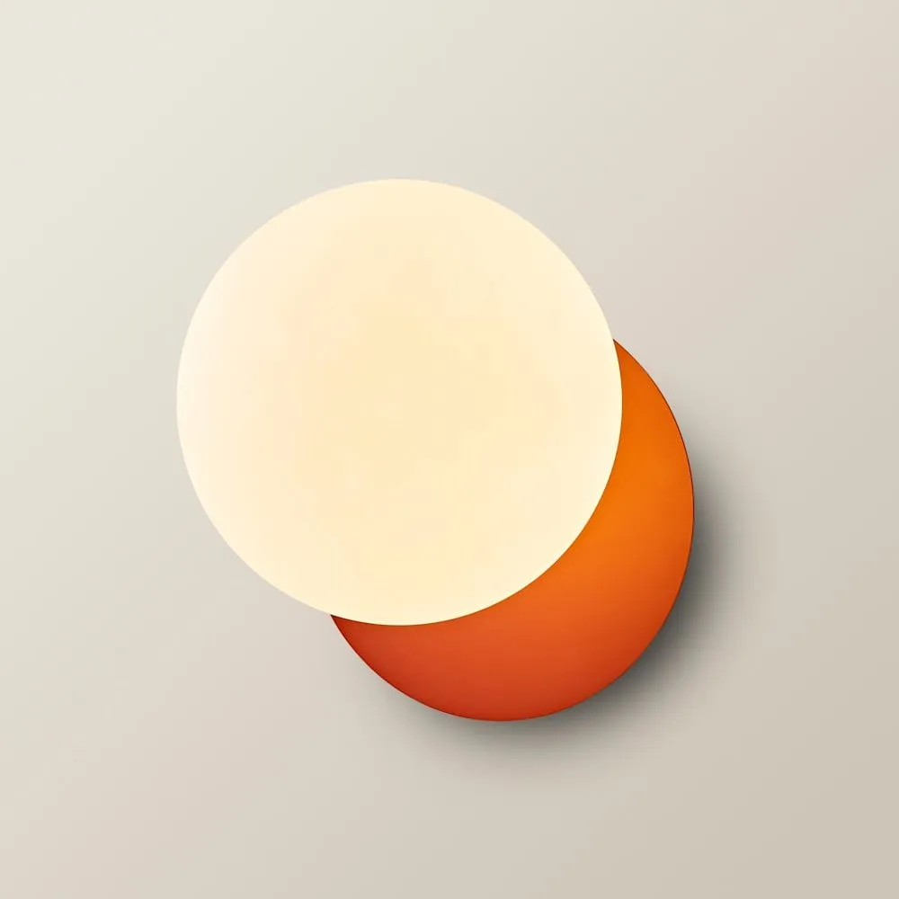 ValueLights Darla Frosted Globe IP44 Rated Bathroom Wall Light in Burnt Orange 3
