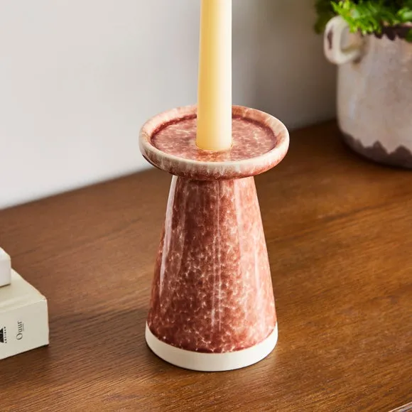 Churchgate Reactive Glaze Ceramic Candle Holder 2