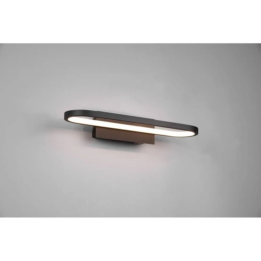 Netlighting Gianni Modern 40cm Bathroom Wall Lamp Black Matt 3000K IP44 UK Stock 2