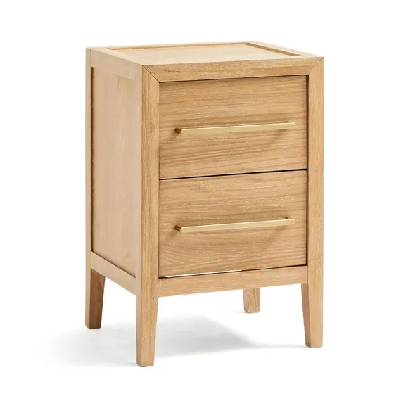Holden 2 Drawer Bedside Table, Oak 6