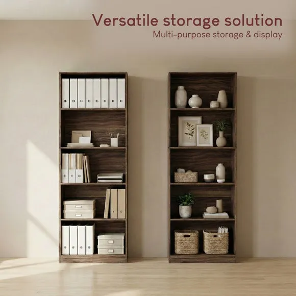 Cambridge 5 Tier Extra Large Bookcase 5
