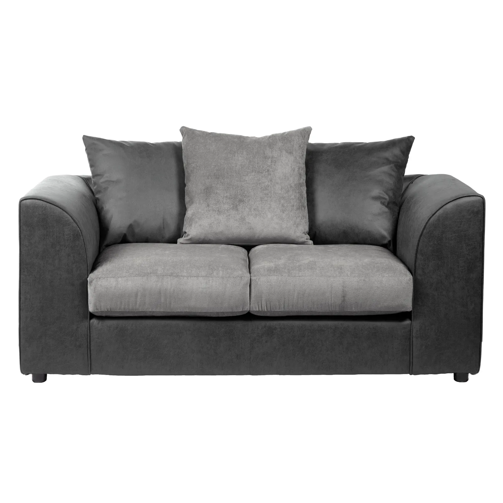 Blake Fabric Combo 2 Seater Sofa Grey