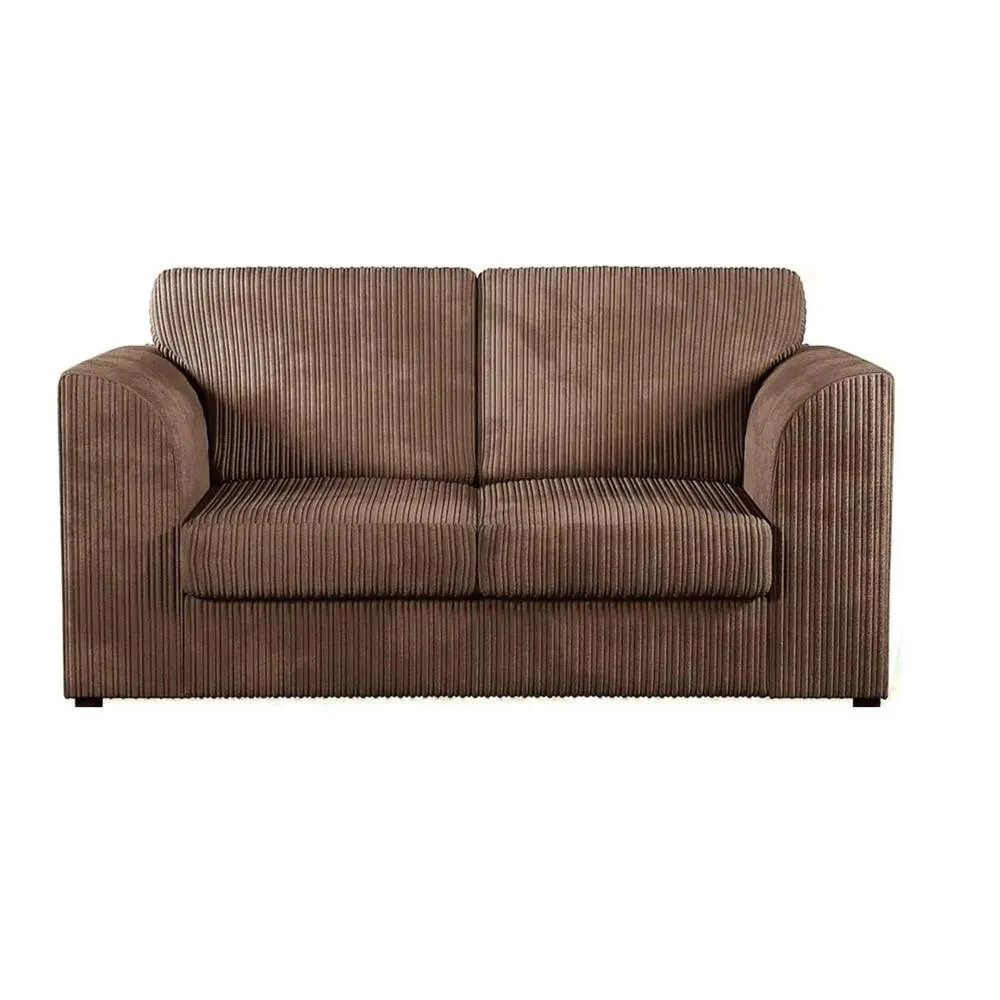 Bliss Furniture Jumbo Cord High Back 2 Seater Sofa in Beige
