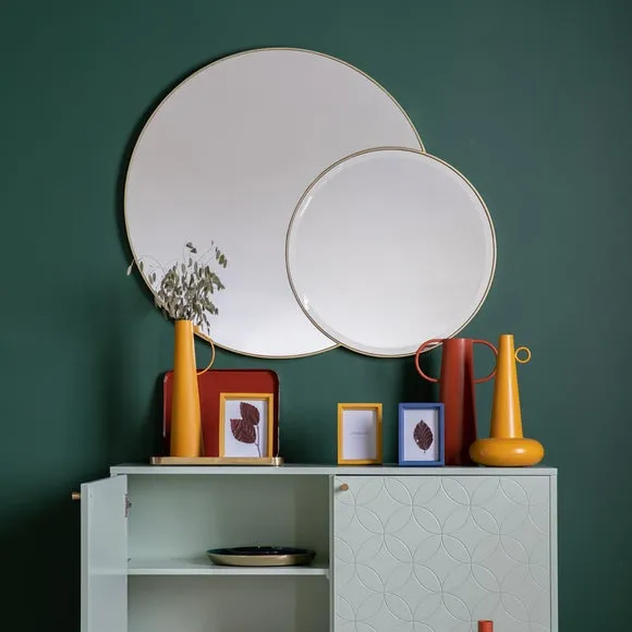Ongar Duo Round Wall Mirror