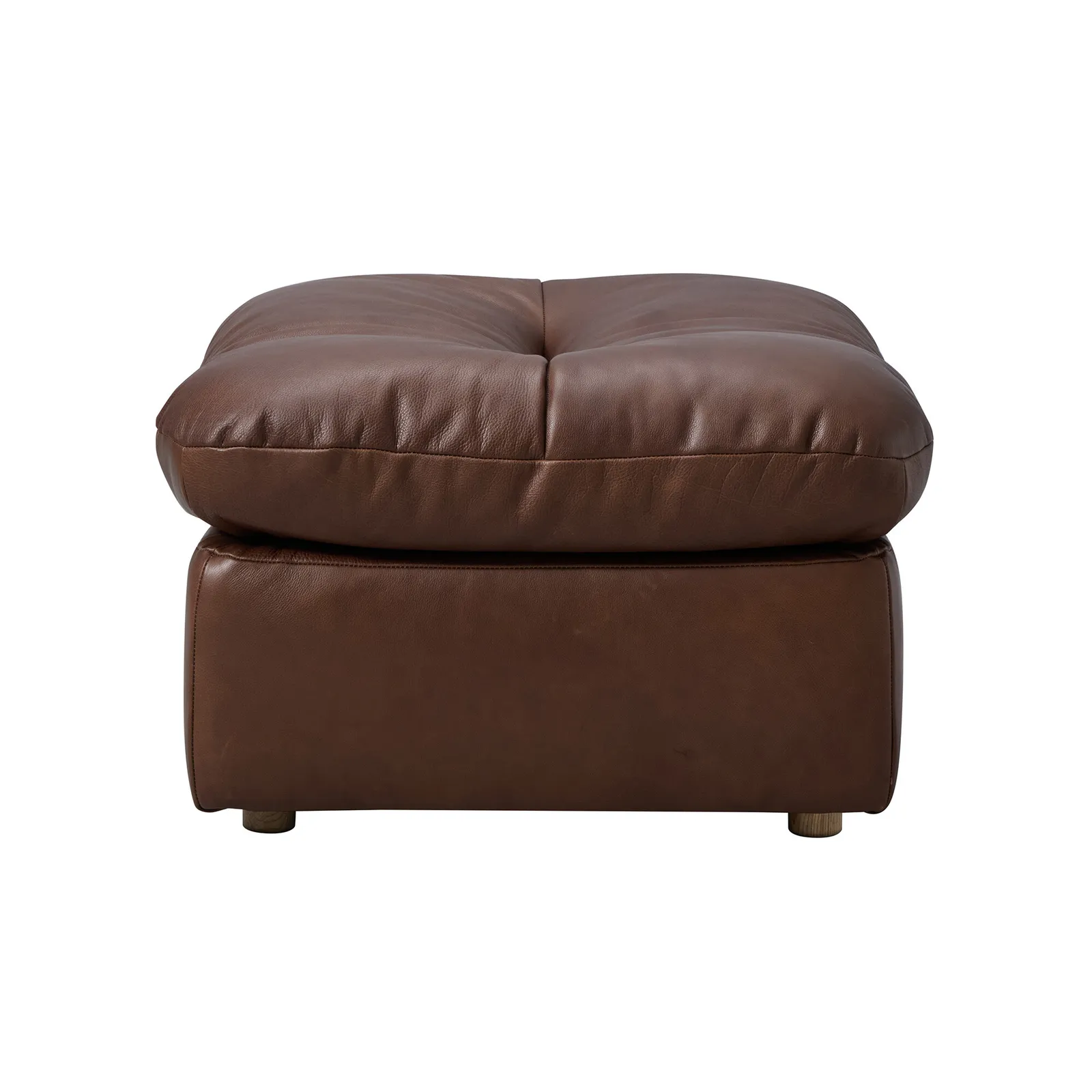 Timothy Oulton Lush Sectional Footstool, Brown Leather | Barker & Stonehouse 5