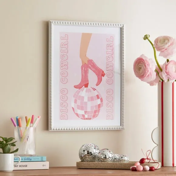 Disco Cowboy Boots Framed Print