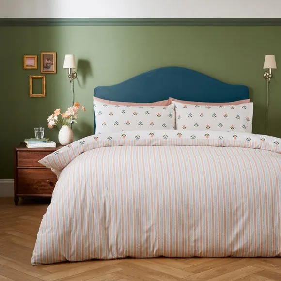 Ember Floral Polycotton Duvet Cover & Pillowcase Set 2