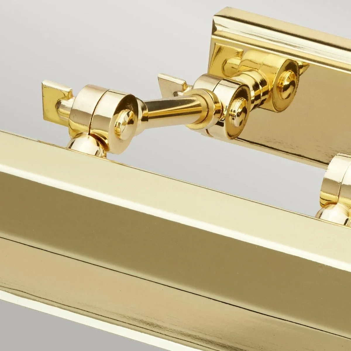 Netlighting Chawton 2 Light Medium Picture Wall Light Brass E14 in Yellow 2