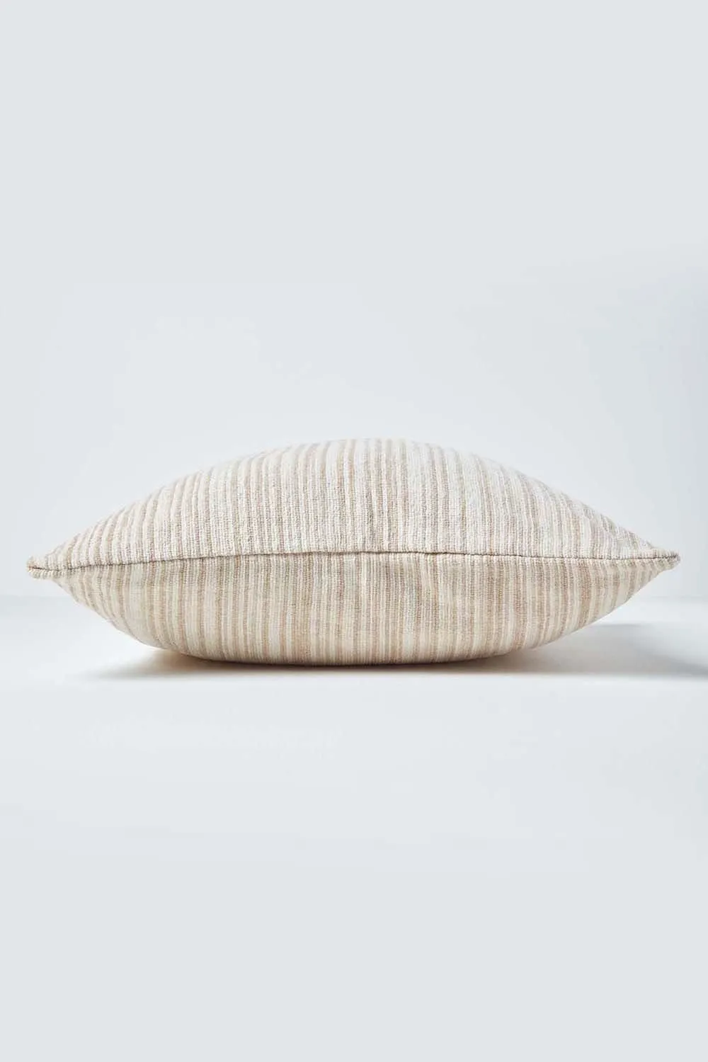 Homescapes Cotton Chenille Tie Dye Cushion Cover in Beige 2
