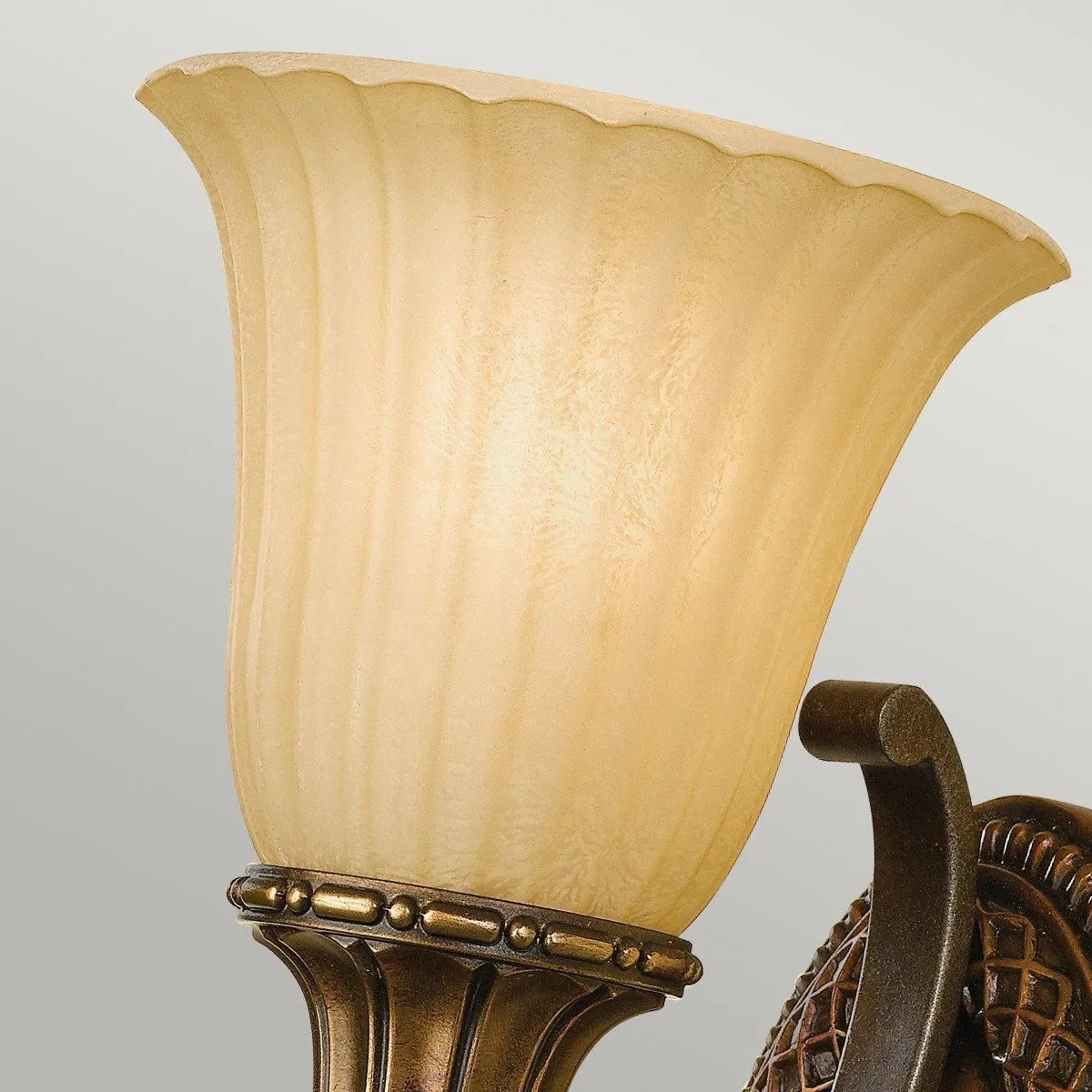 Netlighting Kelham Hall 1 Light Indoor Wall Light Gold Bronze E27 in Brown 2