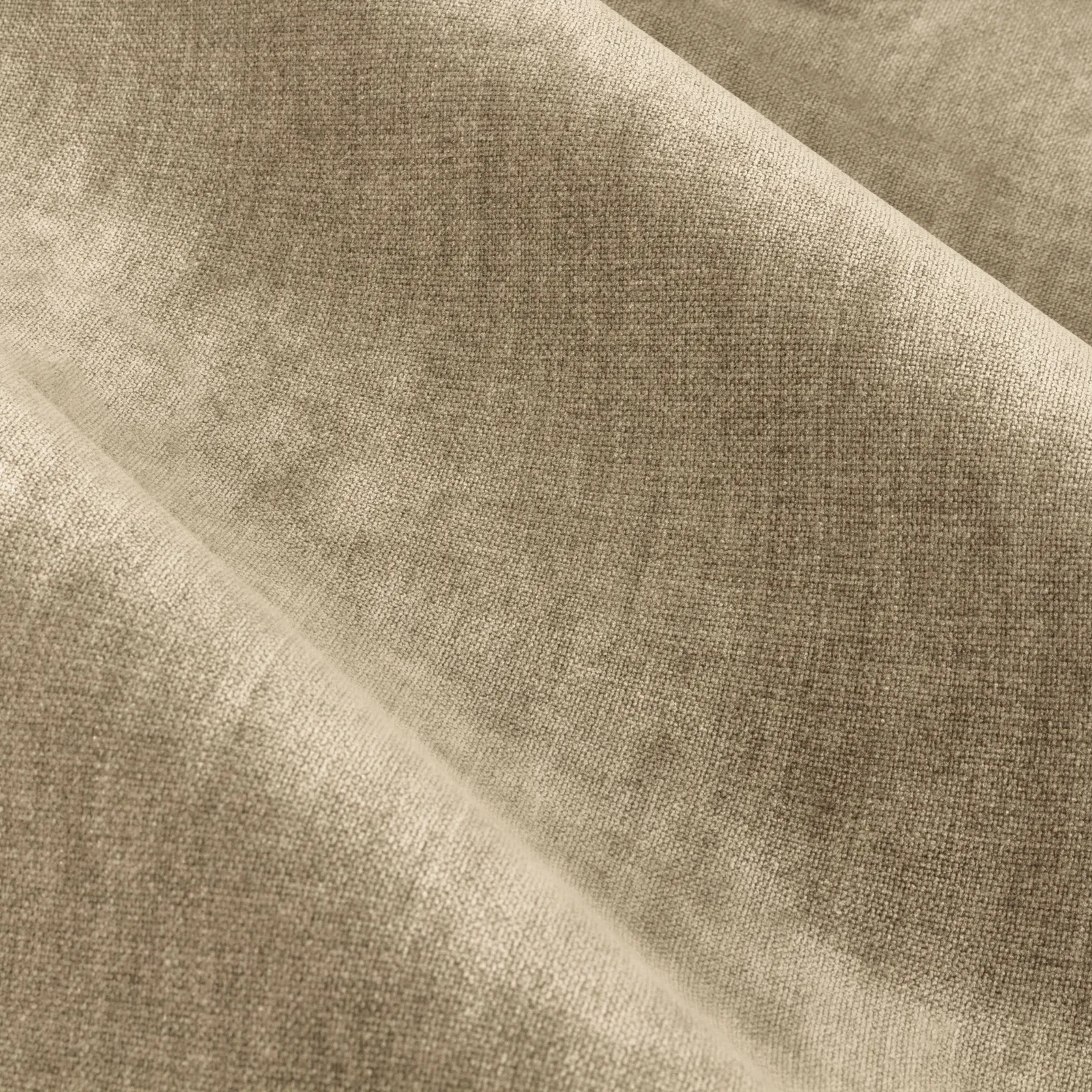 Yard Heavy Chenille Velvet Room Darkening Pencil Pleat Curtain Pair in Natural 4