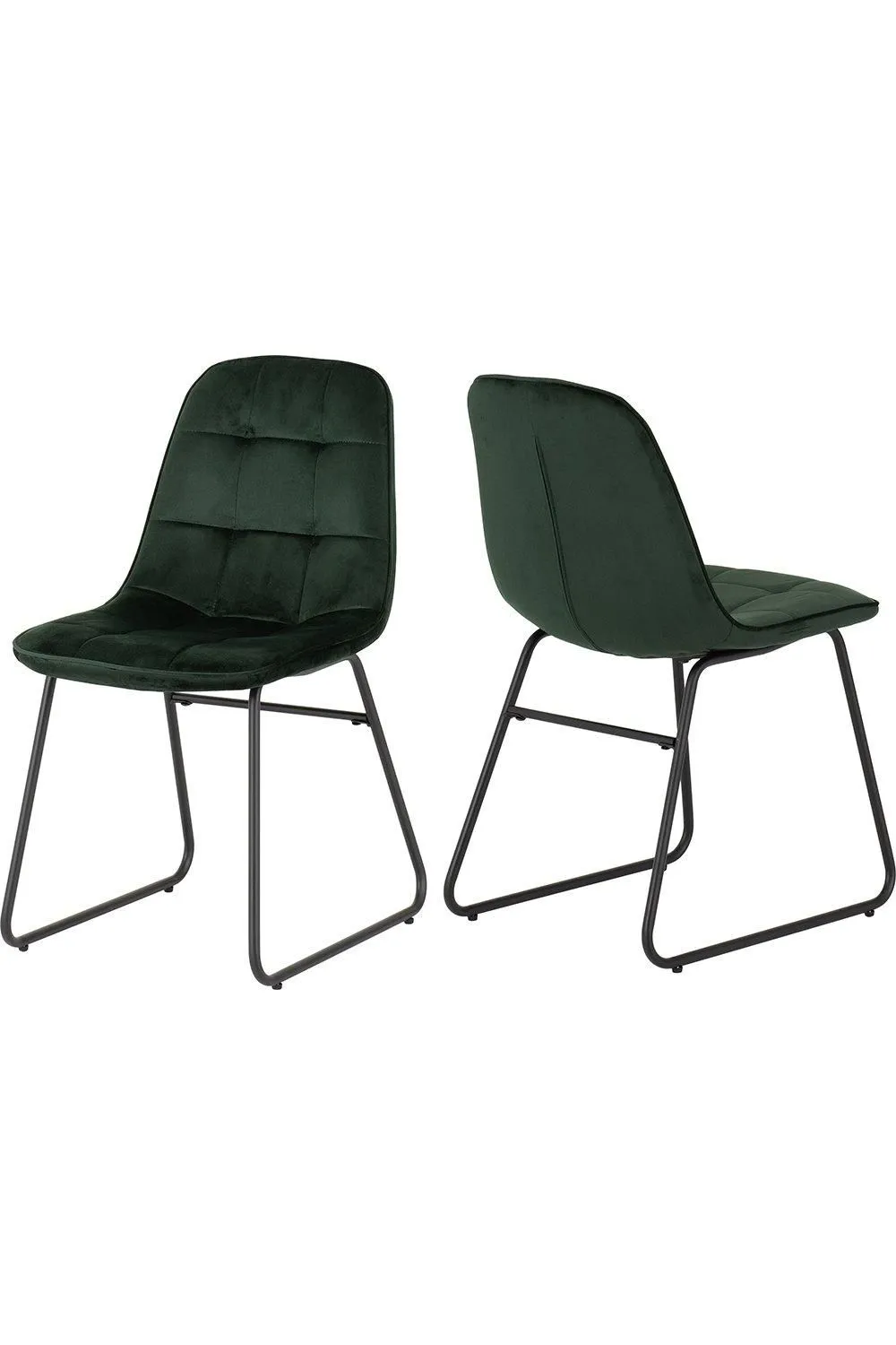 Seconique Hamilton Medium Dining Set with Lukas Chairs in Green 4